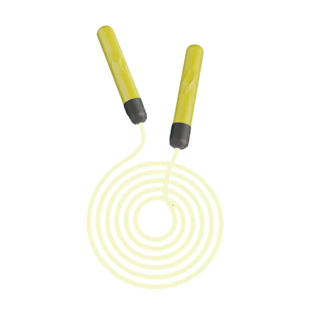 facefd Skipping Rope Jump Cable Fitness Prop Long-lasting Interesting Resilience Convenience Multicolored Sporting Equipment Yellow