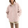 thumbnail image 2 of Maternity Baby Wearing Jacket, Women's 2-in-1 Winter Coat with Kangaroo Pocket, Heavyweight Fleece Zip Up Front for Mother and Infant, 2 of 8