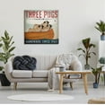 thumbnail image 2 of Stupell Industries Three Pugs Canoe Vintage Company Sign Graphic Art Gallery Wrapped Canvas Print Wall Art, Design by Ryan Fowler, 2 of 7