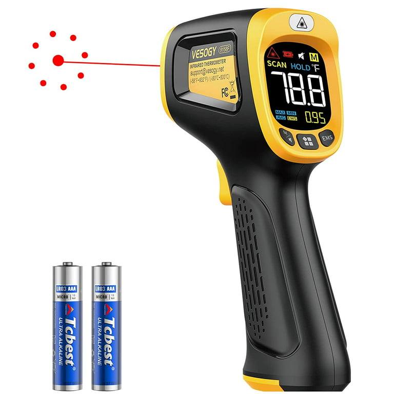 Temperature Gun Infrared Thermometer for Cooking, Digital Laser
