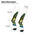 thumbnail image 2 of Bingfone Compression Socks for Women and Men Long Socks for Running Athletic Cycling Nurse- Big bass fish, 2 of 6