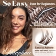 thumbnail image 6 of Brown Eyelash Clusters 8-14mm Mix, Short Wispy Natural Individual Lash Extensions, CC Curl Dark Brown Cluster Lashes, 99 Pcs DIY At-Home Lash Extension Pack for Women, 6 of 7