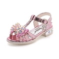 thumbnail image 2 of Sandalias para niñas verano nueva moda coreana Sophia forzen princesa zapatos cristal fondo suave niños playa shoes32-Insole 20cm Gao Jinjia LED, 2 of 2