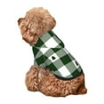 thumbnail image 2 of Yiaed Green White Lumberjack Plaid Print Dog Hoodie Security Pet Dog Costume Pets Dog Hoodie Sweatshirt with Pocket for Small Dogs-X-Small, 2 of 5