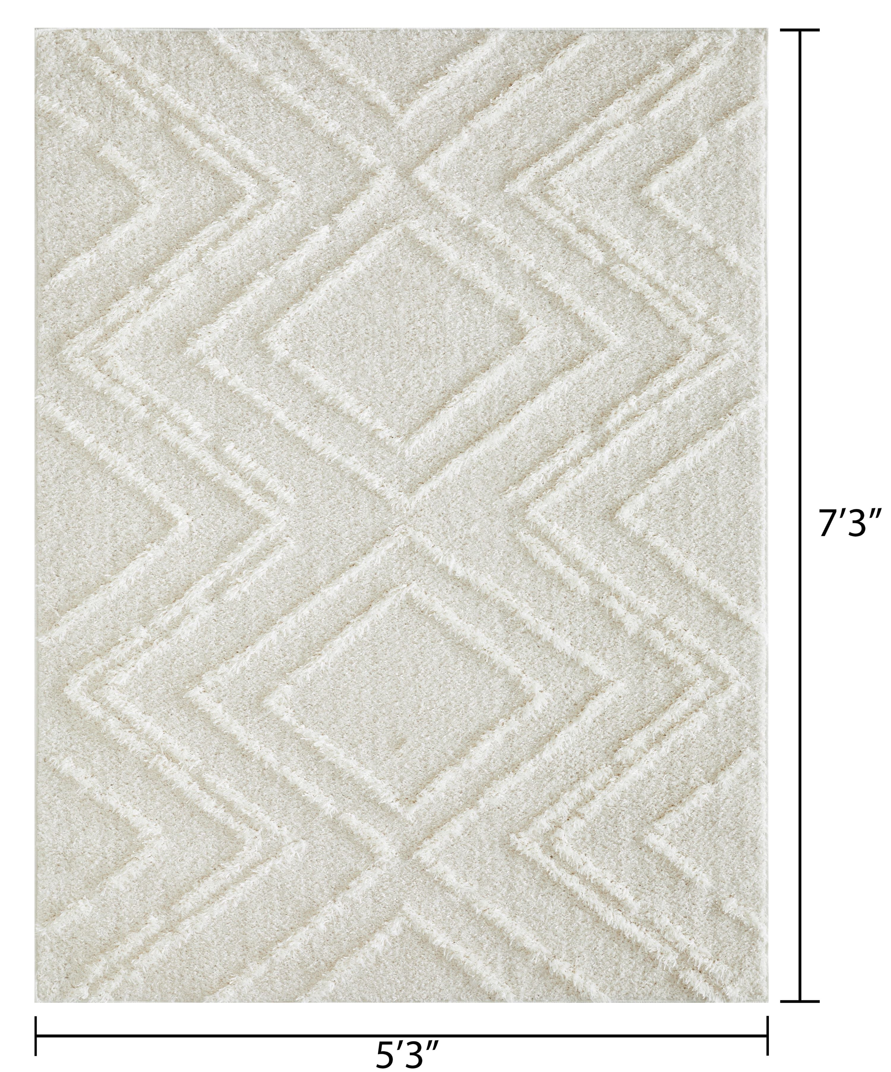 Loomaknoti Vemoa Armeley 5' x 7' Gray Geometric Indoor Polyester Area rug