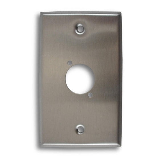Single Gang, Single Position Empty Stainless Steel Wall Plate