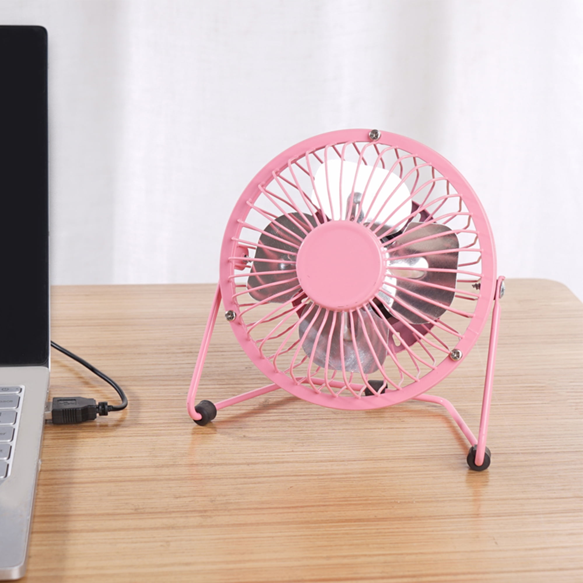USB Fan 360° Oscillating Desk Fan Portable Mini Table Fan Air