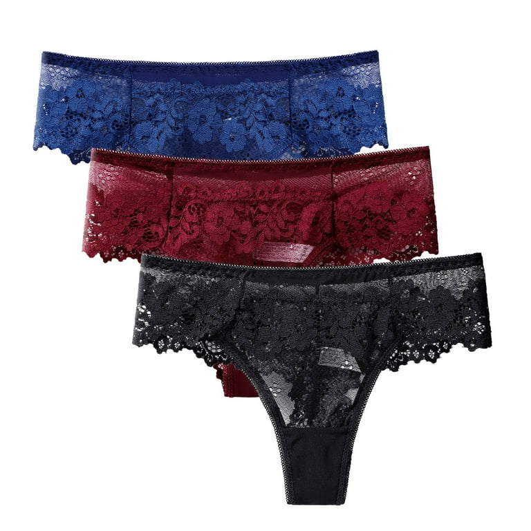 Pimfylm Women Thongs Women Underwear Silky Comfy Ultra Soft Briefs  Breathable Stretch High Multicolor Medium