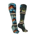 thumbnail image 3 of Rateoe Adorable Blue Baby Dragon print Women's Men's Novelty 20in Crew Socks Cotton Socks Knee High Socks for Walking,Running,Nurses,Pregnancy-One Size, 3 of 8