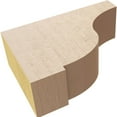 thumbnail image 6 of 2"W x 6"D x 4"H Classic Van Buren Rough Cedar Woodgrain TimberThane Corbel, Primed Tan, 6 of 6