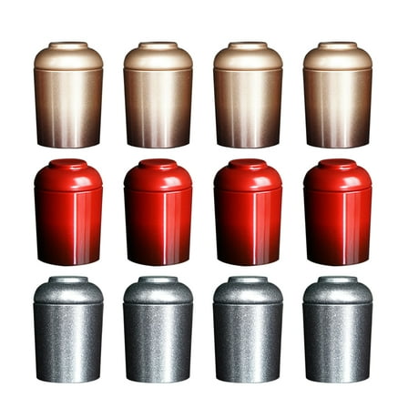 WORGEOUS  12 Pcs Airtight Cup Tea Canister with Lid for Storage