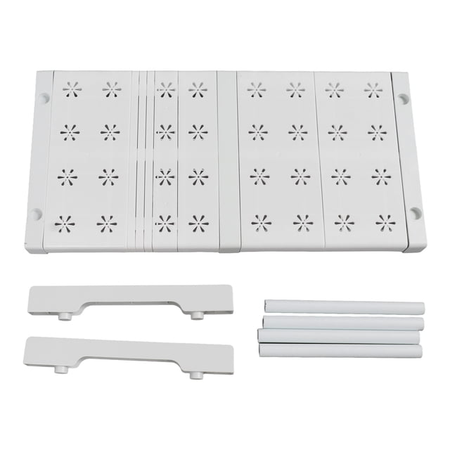 Organizador de estantes expandibles para armario, ajustable, ahorra espacio, estante de tensión para fregadero, 24 cm de ancho, 22 cm de alto y 37 a 48 cm de largo (14,6 a 18,9 pulgadas).