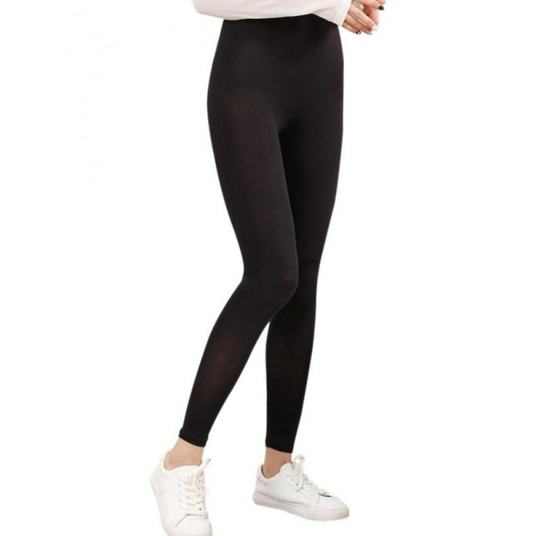 Magazine Womens Leggings, Solid Color Thin Outer Wear Leggings Trousers for  Women