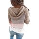 thumbnail image 2 of Sudadera con capucha para mujer Suéteres Bloque de color Sudaderas de manga larga Salón Sudadera con capucha Tops Rosa grande Jormftte WMZY-673-18, 2 of 7