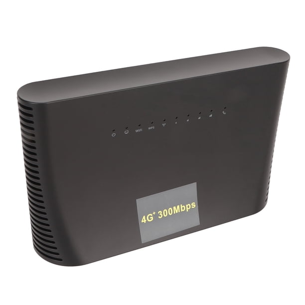 Enrutador Inalámbrico 4G, Comparte 32 Usuarios Conexión Multipuerto Enrutador 4G LTE CAT4 De 300 Mbps Amplia Compatibilidad Negro Para El Hogar Para Exteriores