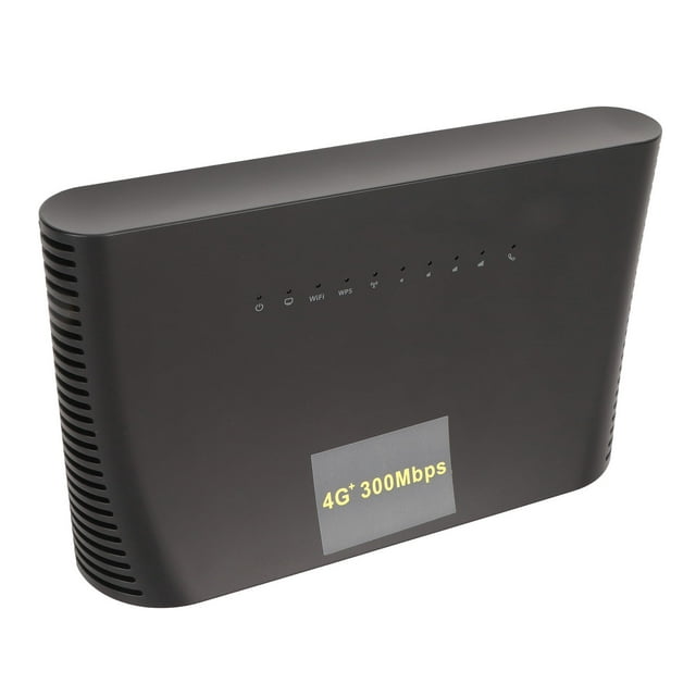 Enrutador 4G LTE, Amplia Aplicación De 300 Mbps Enrutador Inalámbrico 4G Negro Amplia Compatibilidad Portátil Para Hotel Para El Hogar