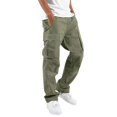 thumbnail image 1 of Pantalones cargo multibolsillos para hombre Pantalones holgados de combate de trabajoVerde2XL, 1 of 2