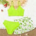 thumbnail image 2 of Shadoumai Girls Swimsuit 2 Piece Halterneck Tankini Adjustable Drawstring Bathing Suit for Girls and 7-16Y, 2 of 8