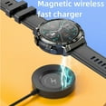 thumbnail image 6 of Hwkond Men's Smart Watch, Smart Watch for men Smart Watch With Earbuds,Round Fitness Watch,1.28 Inch Bluetooth Watch With Step, Calories, Sleep Monitor For IOS & Android(Black), 6 of 8