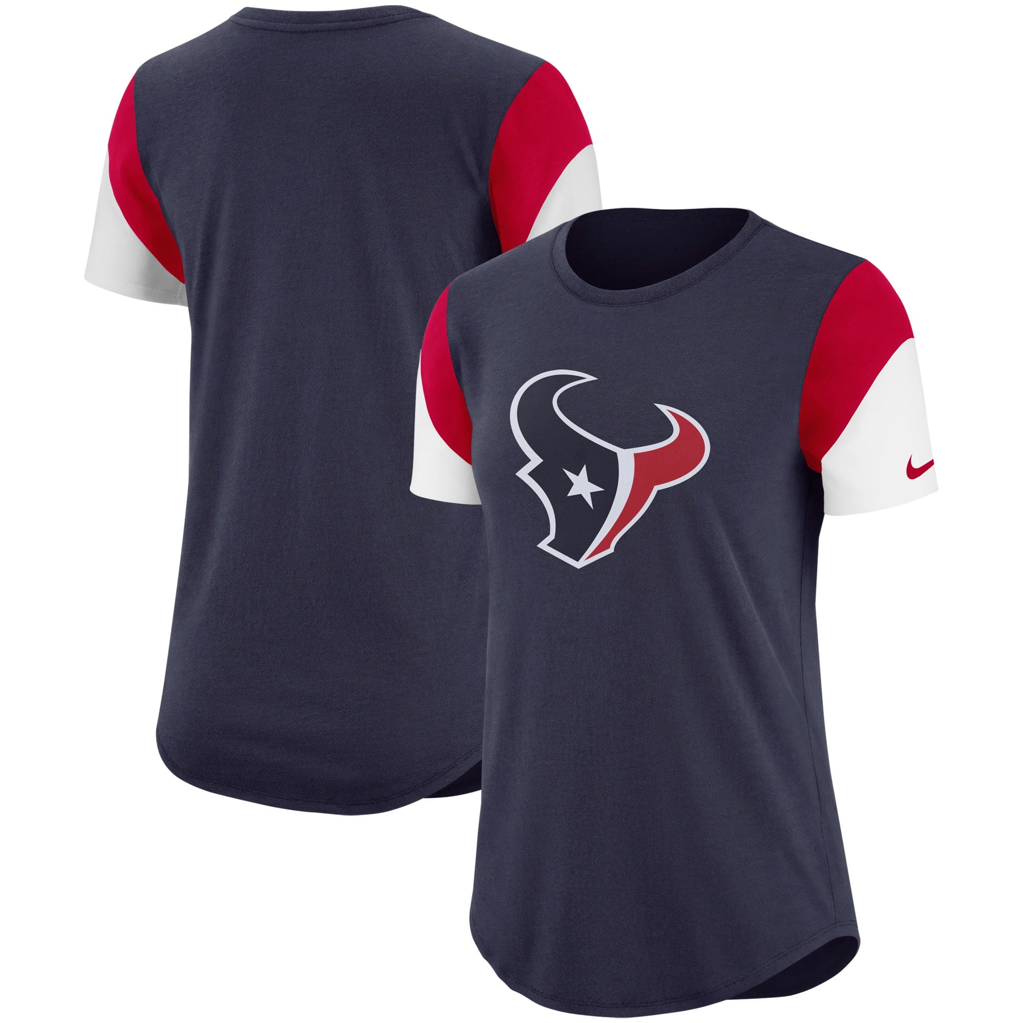 معجون للاسنان الحساسة Women's Nike Navy/Red Houston Texans Tri-Blend Team Fan T-Shirt ... معجون للاسنان الحساسة