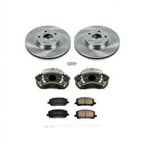 PowerStop Front Stock Replacement Brake Pad and Rotor Kit with Calipers Fits: TOYOTA Select Models KCOE1137