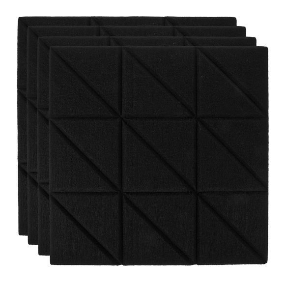 4 Pcs Acoustic Sound Absorbing Foam Insulation Soundproof Indoor Polyester