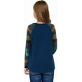 thumbnail image 2 of KISSMODA Girls Tops Casual Long Sleeve Shirts Loose Round Neck Tunic Blouse, 2 of 5