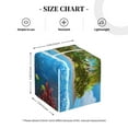 thumbnail image 3 of Kdxio Island And Coral Reef Print Tissue Box Cover,Square Decorative PU Leather Facial Paper Case Organizer Holder Dispenser for Bathroom,Night Stands,Desk,Car 5.2''X5.2''X5.2'', 3 of 6