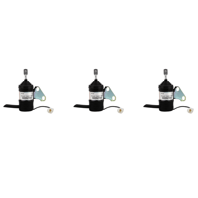 3X Fuel Stop Solenoid Power-Off Valve for Mower Tractor Excavator RTV RTV900 16851-60014 052600-4530