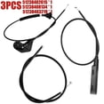thumbnail image 2 of Car 3PCS Engine Hood Release Cable Bowden Cable Wire 51238402615,51238408134,51238403219,51 23 8 402 615, 2 of 8