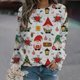 thumbnail image 2 of Sudaderas Navideñas de Cuello Redondo Para Mujer, Camisas Casuales de Manga Larga, Suéter Estampado, Túnica, Tops Odeerbi ODB205154, 2 of 5