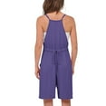 thumbnail image 5 of biudgviw Jumpsuits for Women Scoop Neck Sleevelsess Camisole Shorts Rompers Drawstring Waist Front Pocket Wide Leg Overalls Summer, 5 of 6