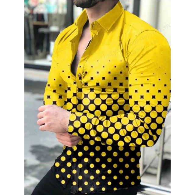 Camisas hawaianas con estampado floral en 3D camisas de moda para hombre blusas casuales de manga larga para playa blusas con solapa ropa para hombre