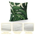 thumbnail image 4 of COMIO  Tropical Green Leaves Throw Pillow Covers,Palm Leaf Leaves Decorative Throw Pillow Cushion Cases Cover for Outdoor Sofa Patio Couch Car Decor, 4 of 5