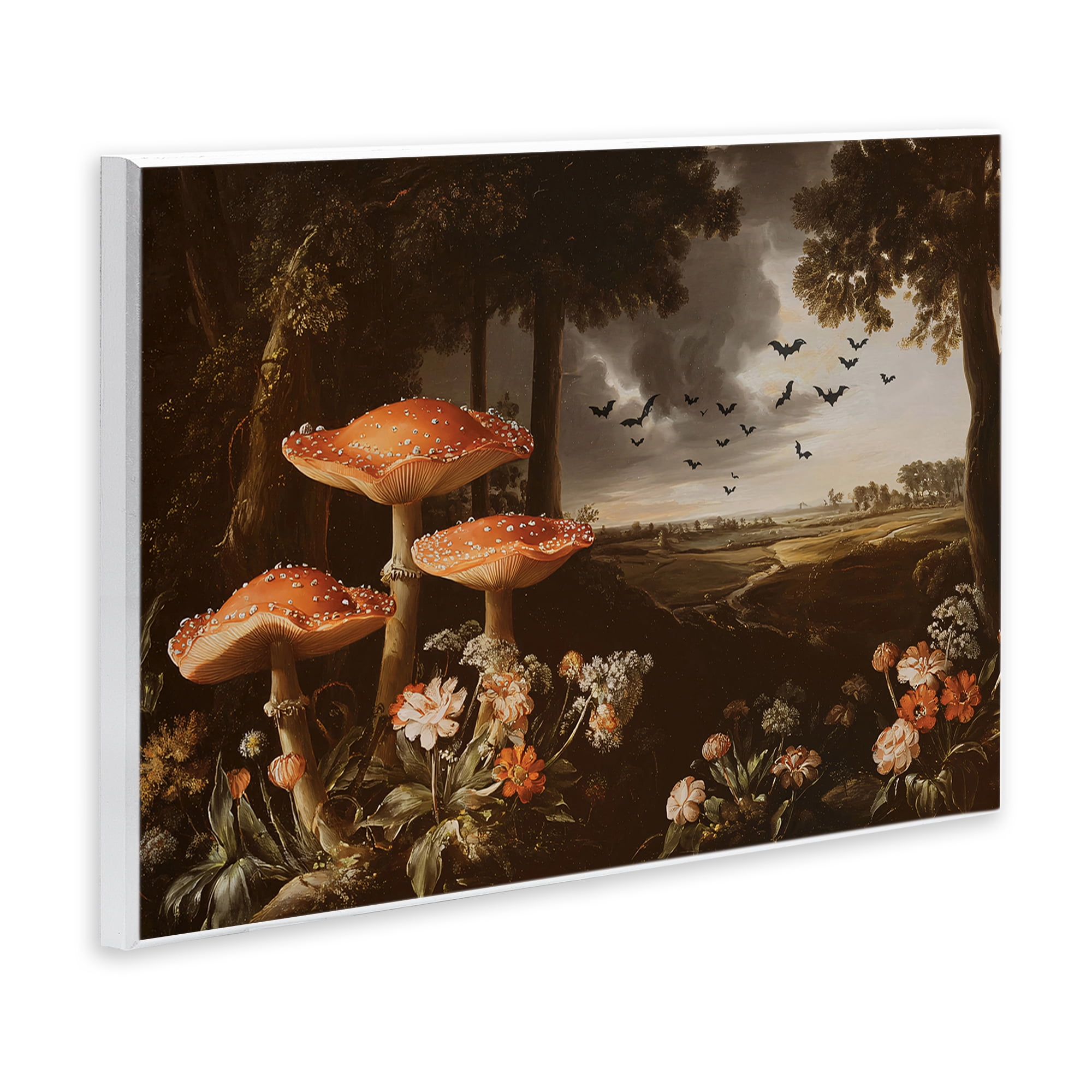 Stupell Industries Bats in Autumn Forest Wall Plaque Art, design by Jacky Ngan