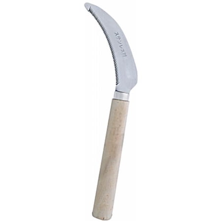 Zenport Berry Knife & Weeding Sickle Wood Handle A plus Grade Stainless Steel
