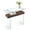 Brown, variant on Ivinta Narrow Glass Console Table with Storage Modern Sofa Table,Entryway Table