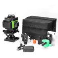 thumbnail image 2 of Multifuncional 4D 16 líneas Nivel láser 3 ° Autonivelador Herramienta de nivelación de batería de litio recargable USB con línea de inclinación horizontal vertical Verde Vhermosa BST3061376, 2 of 5