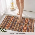 thumbnail image 3 of Southwest Boho Door Mat&nbsp;Indoor Outdoor Entrance,Non Slip Rug for Kitchen Bathroom Entryway Rug,Retro Farmhouse Abstract Geometric Striped Washable Doormat Floor Mat 20x31.5 Inch, 3 of 8