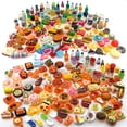 thumbnail image 1 of Botellas de comida y bebida en miniatura, 100 unidades, para casa de muñecas, 1 of 8