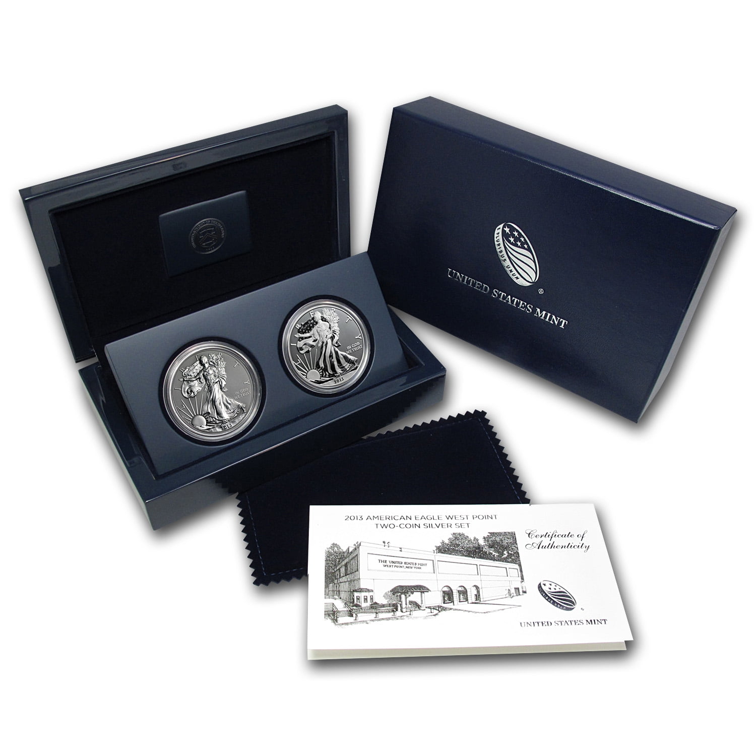 OGP  *NO COIN* 2016 AMERICAN LIBERTY SILVER MEDAL UH9 W WEST POINT BOX & COA 