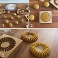 thumbnail image 5 of 3D Wooden Cookie Cutter Moulds for DIY Baking, Engraved Embossed Biscuit Molds, for Gingerbread Fondant Christmas Baking Molds, 5 of 10