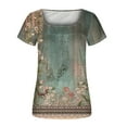 thumbnail image 5 of Aloohaidyvio Tops for Women ,Women Fashion Tops Casual Short Sleeve Loose T-Shirt Blouse, 5 of 5
