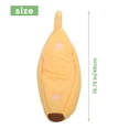 thumbnail image 4 of Linda Cama de PláTano para Gatos, Cama para Mascotas, Cama Suave para Gatos, Cama Encantadora para Gatos, Conejos y Perros PequeñOs, Color Amarillo, 4 of 5