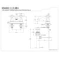 thumbnail image 5 of Kingston Brass KB4601BX Metropolitan 4 in. Centerset Bathroom Faucet with Pop-Up Drain, Polished Chrome, 5 of 5