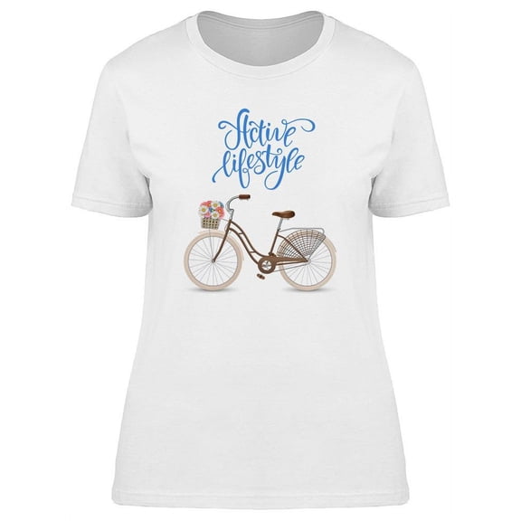 Retro Bicycle Active Lifestyle T-Shirt Women -Image by Shutterstock, Female Medium