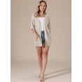 thumbnail image 4 of DARING DIVA Women's Lightweight Open Front Crochet Cardigan Sweaters S Khaki, 4 of 6