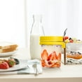 thumbnail image 6 of KULOKHUI Overnight Oats Containers Overnight Oatmeal Jars With Spoon And Lids Airtight Oatmeal Containers With Measurement Marks Mason Jars With Lids For Oatmeal Containers On The MoveFOne Size, 6 of 8