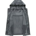 thumbnail image 3 of relayinert Wide Application Sports Jacket All Outdoor Activities Windproof Motorcycle Coat Jacket With Hood Dark Grey M, 3 of 6