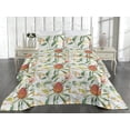 thumbnail image 2 of Ambesonne Floral Quilted Bedspread Set 3 Pcs, Australian Banksia Botanical, Twin, Laurel Green Multicolor, 2 of 4